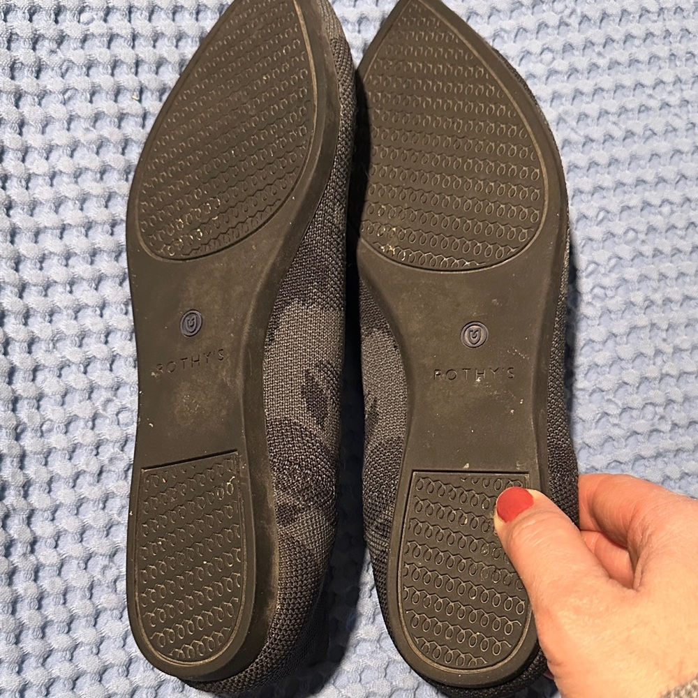 Rothy's Women's Black and Gray Camo Flats - Picture 2 of 2